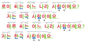 2-2 I am from Korea.